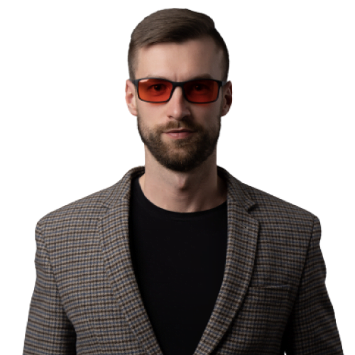 okulary do pracy przy komputerze blokujące światło niebieskie