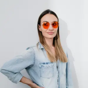 okulary blokujące światło niebieskie o lekkich oprawkach perła nightshield