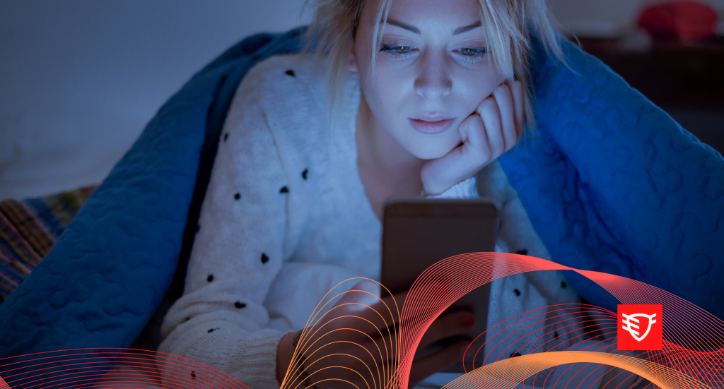 Eyeshield problem ze snem przez światło niebieskie