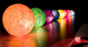 światła kulki w różnych kolorach