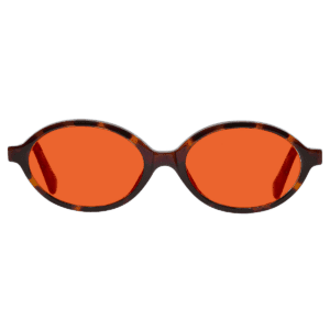 widok od przodu na okulary tokyo night shield